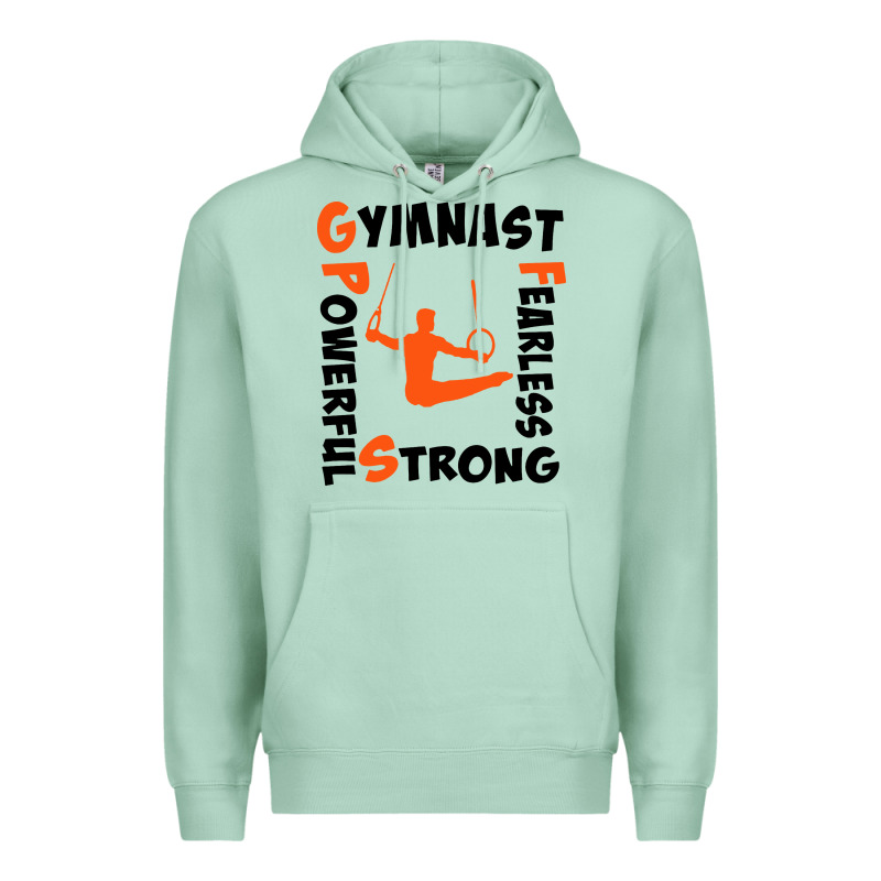 Awesome Gymnastics Boy Gymnast Power Strong Premium Hoodie by artisFamous | Teevron
