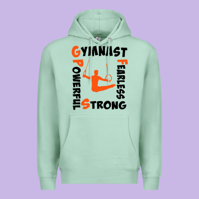 Awesome Gymnastics Boy Gymnast Power Strong Premium Hoodie Designed By Artisfamous