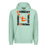 Seafoam awesome gymnastics boy gymnast power strong Premium Hoodie - artisFamous