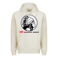 Oatmeal Heather savage Premium Hoodie - artisFamous