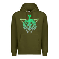 Army Green team rayquaza Premium Hoodie - artisFamous