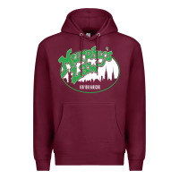 Burgundy murphy's law Premium Hoodie - artisFamous
