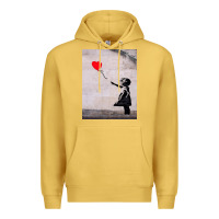 Antique Gold banksy, hope Premium Hoodie - artisFamous