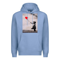 Colony Blue banksy, hope Premium Hoodie - artisFamous