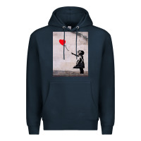 Navy banksy, hope Premium Hoodie - artisFamous