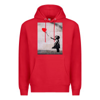 Red banksy, hope Premium Hoodie - artisFamous