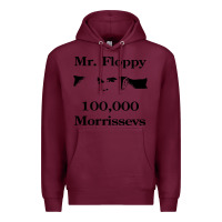 Burgundy mr floppy Premium Hoodie - artisFamous