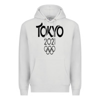 Dove Grey Olympic RingTokyo 2020 Premium Hoodie - artisFamous