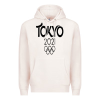 Pale Pink Olympic RingTokyo 2020 Premium Hoodie - artisFamous