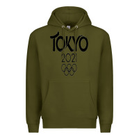 Army Green Olympic RingTokyo 2020 Premium Hoodie - artisFamous