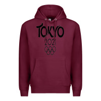Burgundy Olympic RingTokyo 2020 Premium Hoodie - artisFamous