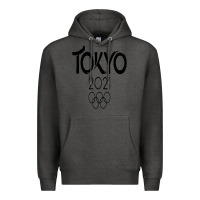 Charcoal Heather Olympic RingTokyo 2020 Premium Hoodie - artisFamous