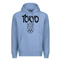 Colony Blue Olympic RingTokyo 2020 Premium Hoodie - artisFamous