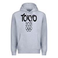Heather Grey Olympic RingTokyo 2020 Premium Hoodie - artisFamous
