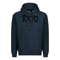 Navy Olympic RingTokyo 2020 Premium Hoodie - artisFamous