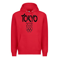 Red Olympic RingTokyo 2020 Premium Hoodie - artisFamous