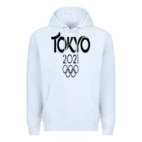 White Olympic RingTokyo 2020 Premium Hoodie - artisFamous