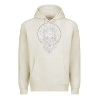 Oatmeal Heather blackberry smoke’s Premium Hoodie - artisFamous