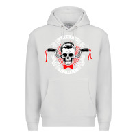 Dove Grey loner rebel Premium Hoodie - artisFamous