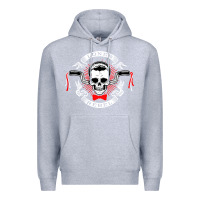 Heather Grey loner rebel Premium Hoodie - artisFamous