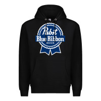 Black pabst blue ribbon Premium Hoodie - artisFamous