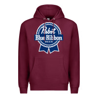 Burgundy pabst blue ribbon Premium Hoodie - artisFamous