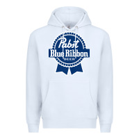 White pabst blue ribbon Premium Hoodie - artisFamous