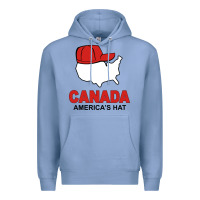 Colony Blue canada america's hat Premium Hoodie - artisFamous