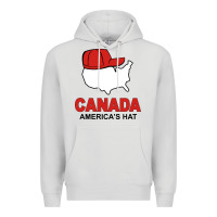 Dove Grey canada america's hat Premium Hoodie - artisFamous