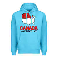 Ocean Blue canada america's hat Premium Hoodie - artisFamous