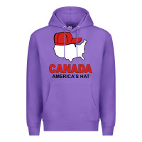 Purple canada america's hat Premium Hoodie - artisFamous