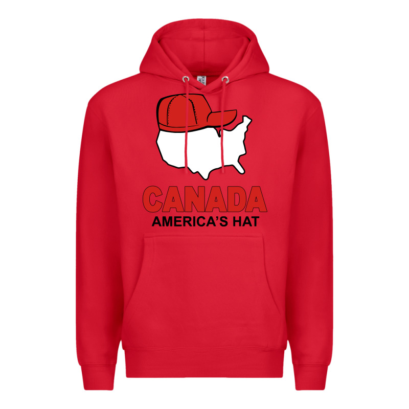 Canada America's Hat Premium Hoodie by artisFamous | Teevron