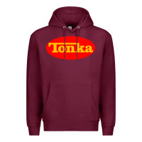 Burgundy tonka truck Premium Hoodie - artisFamous