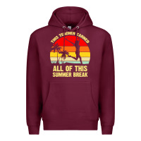 Burgundy vintage this teacher earned all of this summer break Premium Hoodie - artisFamous