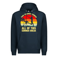 Navy vintage this teacher earned all of this summer break Premium Hoodie - artisFamous
