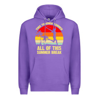 Purple vintage this teacher earned all of this summer break Premium Hoodie - artisFamous