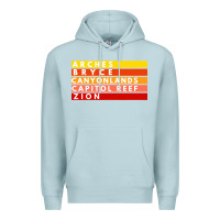 Blue Mist utah national parks utah s mighty five souvenir nps moab Premium Hoodie - artisFamous