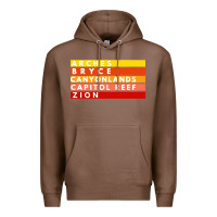 Chestnut utah national parks utah s mighty five souvenir nps moab Premium Hoodie - artisFamous