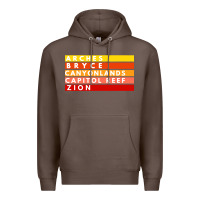 Coffee utah national parks utah s mighty five souvenir nps moab Premium Hoodie - artisFamous