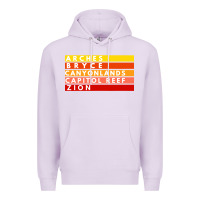 Lilac utah national parks utah s mighty five souvenir nps moab Premium Hoodie - artisFamous