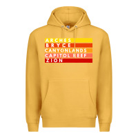Mustard utah national parks utah s mighty five souvenir nps moab Premium Hoodie - artisFamous