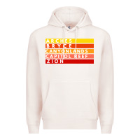 Pale Pink utah national parks utah s mighty five souvenir nps moab Premium Hoodie - artisFamous