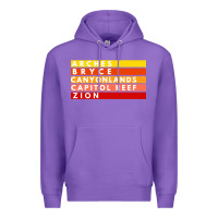 Purple utah national parks utah s mighty five souvenir nps moab Premium Hoodie - artisFamous