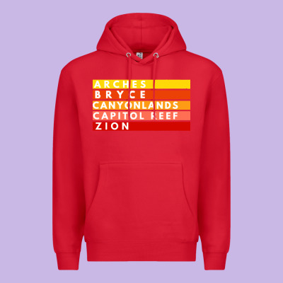 Utah National Parks Utah S Mighty Five Souvenir Nps Moab Premium Hoodie Designed By Artisfamous