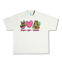 Pistachio peace love horses Urban Heavy Tee - RanaPortraitStore