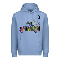Colony Blue hocus pocus car Premium Hoodie - artisFamous