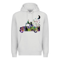 Dove Grey hocus pocus car Premium Hoodie - artisFamous