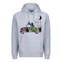 Heather Grey hocus pocus car Premium Hoodie - artisFamous