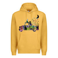Mustard hocus pocus car Premium Hoodie - artisFamous