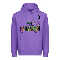 Purple hocus pocus car Premium Hoodie - artisFamous